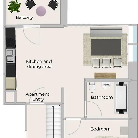 Suedwind - Beautiful Premium With 1 Bedroom Near Rhine Falls & Zurich Airport In Apartment
